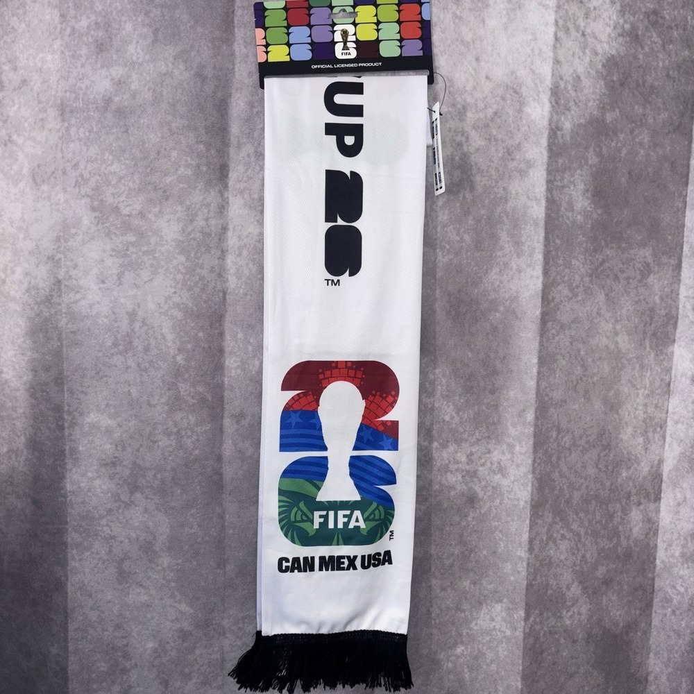 FIFA World Cup 2026 63" Scarf FIFA Official USA MEX CANADA 2026 NEW WITH TAGS